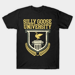Silly Goose University: Funny College Logo T-Shirt
